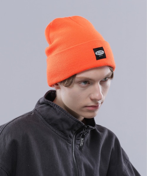 MANASTASH（マナスタッシュ）の「MANASTASH/マナスタッシュPATCHED BEANIE/パッチドビーニー（ニットキャップ/ビーニー・メンズ・ホワイト/ライトグレー/キャメル/ブルー/ブラック/オレンジ・F）」の14枚目の写真
