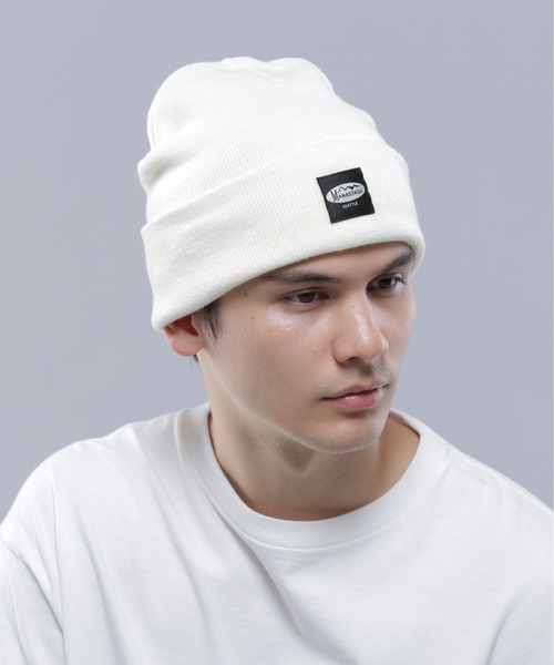 MANASTASH（マナスタッシュ）の「MANASTASH/マナスタッシュPATCHED BEANIE/パッチドビーニー（ニットキャップ/ビーニー・メンズ・ホワイト/ライトグレー/キャメル/ブルー/ブラック/オレンジ・F）」の16枚目の写真