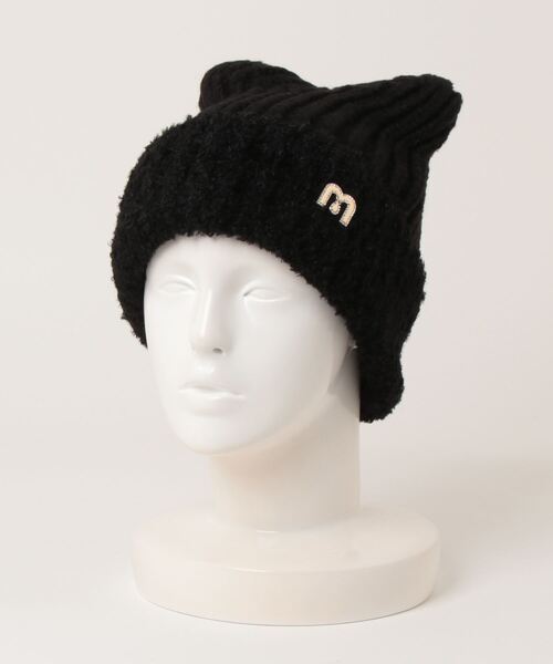 セール】猫耳デザインニットキャップ（ニットキャップ/ビーニー