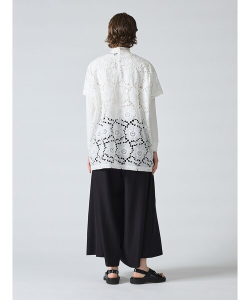 mizuiroind（ミズイロインド）の「mizuiro ind レースクルーネック