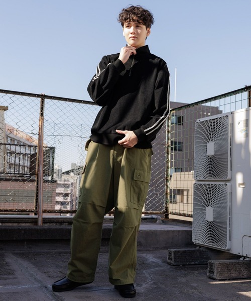 niko and...（ニコアンド）の「起毛ツイルカーゴパンツ（カーゴパンツ・メンズ・ブラック/カーキ・MEDIUM/LARGE）」の10枚目の写真