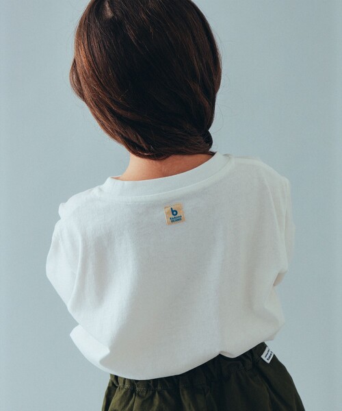こども ビームス（コドモビームス）の「こども ビームス / kodomo ロゴ Tシャツ 24（100～140cm）（Tシャツ/カットソー・キッズ・ホワイト/ダークグリーン・130/120/110/140/100）」の6枚目の写真