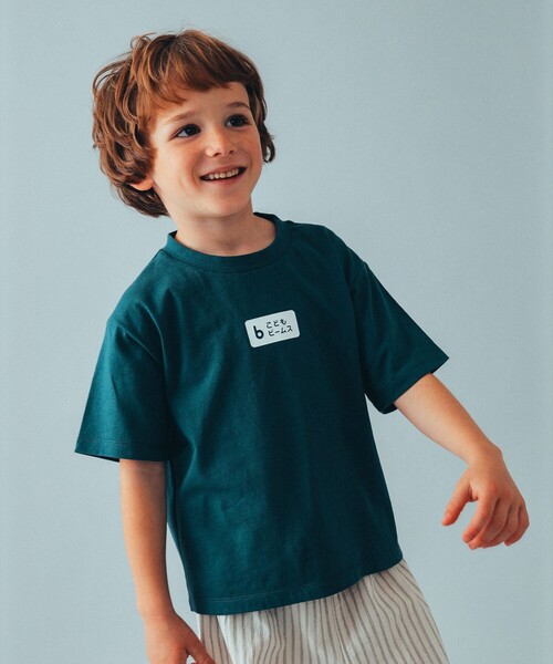 こども ビームス（コドモビームス）の「こども ビームス / kodomo ロゴ Tシャツ 24（100～140cm）（Tシャツ/カットソー・キッズ・ホワイト/ダークグリーン・130/120/110/140/100）」の7枚目の写真