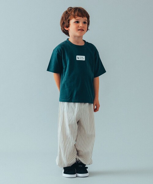 こども ビームス（コドモビームス）の「こども ビームス / kodomo ロゴ Tシャツ 24（100～140cm）（Tシャツ/カットソー・キッズ・ホワイト/ダークグリーン・130/120/110/140/100）」の9枚目の写真