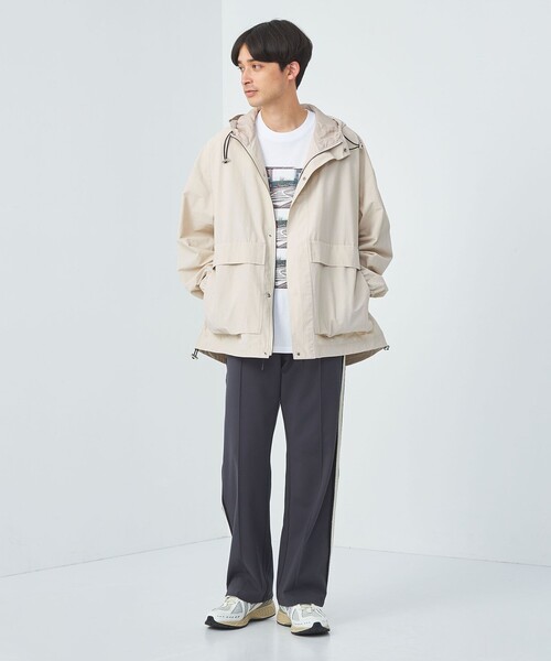 green label relaxing（グリーンレーベルリラクシング）の「【WEB限定】＜GLR or＞コットン ナイロン フーディ ブルゾン（ブルゾン・メンズ・ブラック/グレー/ナチュラル・S/L/M）」の10枚目の写真