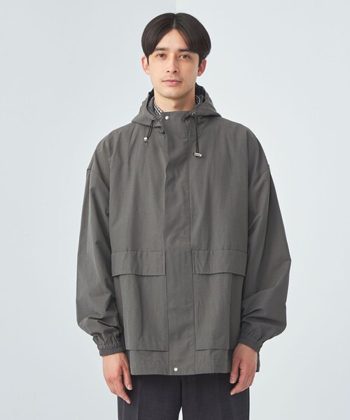 green label relaxing（グリーンレーベルリラクシング）の「【WEB限定】＜GLR or＞コットン ナイロン フーディ ブルゾン（ブルゾン・メンズ・ブラック/グレー/ナチュラル・S/L/M）」の11枚目の写真