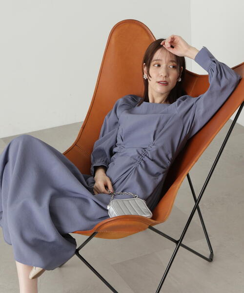 N.（N. Natural Beauty Basic）（エヌエヌナチュラルビューティーベーシック）の「【S Size Line】◆ウエストマークギャザーワンピース（ワンピース・レディース・ベージュ/グレー/ブルー・MEDIUM/SMALL）」の21枚目の写真