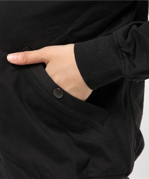 HYSTERIC GLAMOUR（ヒステリックグラマー）の「ハイゲージ裏毛 MA-1 JK（ミリタリージャケット・レディース・カーキ/ブラック・FREE）」の14枚目の写真