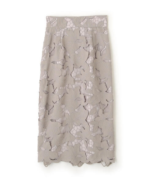 PROPORTION BODY DRESSING（プロポーションボディドレッシング）の「フラワーカットワークタイトスカート / 1214120202（スカート・レディース・イエロー/グレー/オフホワイト・X-SMALL/SMALL/MEDIUM）」の7枚目の写真