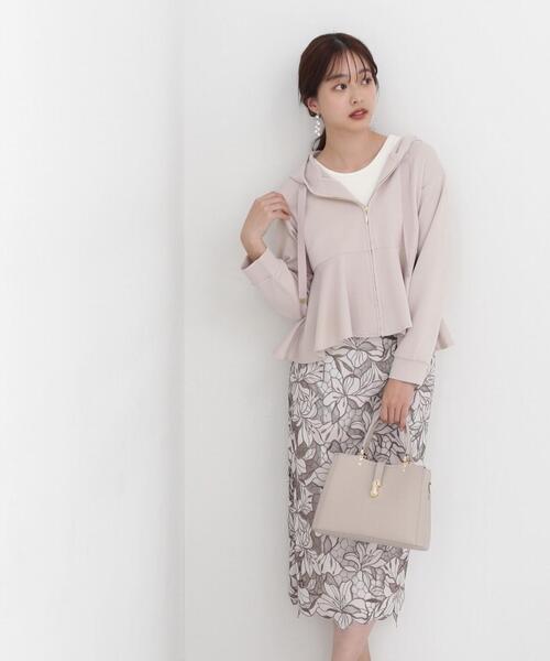 PROPORTION BODY DRESSING（プロポーションボディドレッシング）の「フラワーカットワークタイトスカート / 1214120202（スカート・レディース・イエロー/グレー/オフホワイト・X-SMALL/SMALL/MEDIUM）」の15枚目の写真