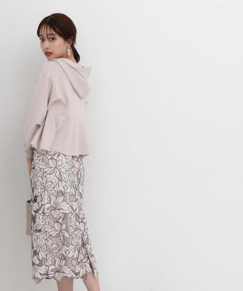 PROPORTION BODY DRESSING（プロポーションボディドレッシング）の「フラワーカットワークタイトスカート / 1214120202（スカート・レディース・イエロー/グレー/オフホワイト・X-SMALL/SMALL/MEDIUM）」の18枚目の写真