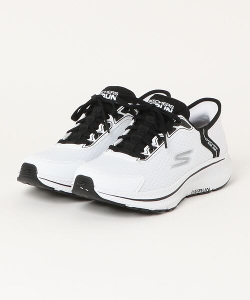 SKECHERS（スケッチャーズ）の「《SKECHERS》GO RUN CONSISTENT 2.0-EMPOWER（スリッポン・メンズ・ブラック×ホワイト/ホワイト×ブラック/ブラック×ブラック/ライトグレー・26.5cm/27.5cm/26.0cm/27.0cm/28.0cm/25.5cm/25.0cm）」の2枚目の写真