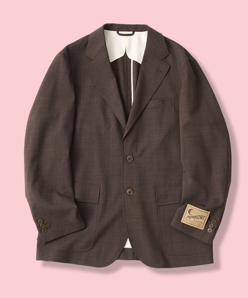 417 EDIFICE(フォーワンセブンエディフィス)の「【MOONLIGHT CLOTHING】HOUNDSTOOTH JACKET(テーラードジャケット・メンズ・ブラウン・36/38/40/42)」の1枚目の写真