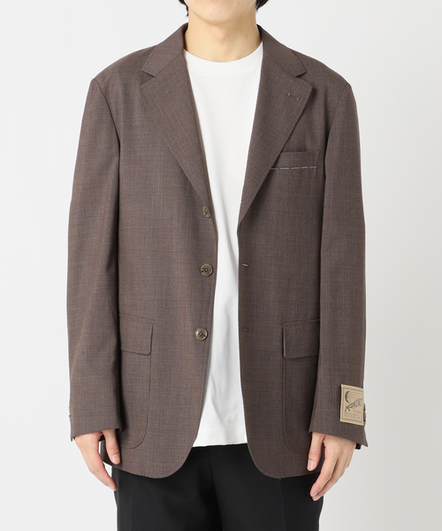 417 EDIFICE(フォーワンセブンエディフィス)の「【MOONLIGHT CLOTHING】HOUNDSTOOTH JACKET(テーラードジャケット・メンズ・ブラウン・36/38/40/42)」の3枚目の写真