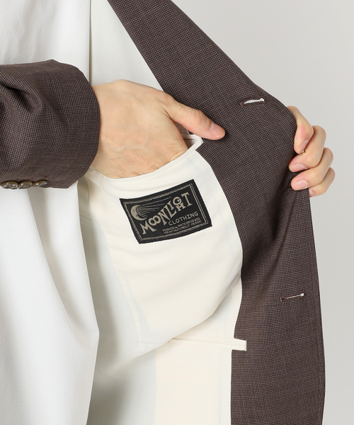 417 EDIFICE(フォーワンセブンエディフィス)の「【MOONLIGHT CLOTHING】HOUNDSTOOTH JACKET(テーラードジャケット・メンズ・ブラウン・36/38/40/42)」の13枚目の写真