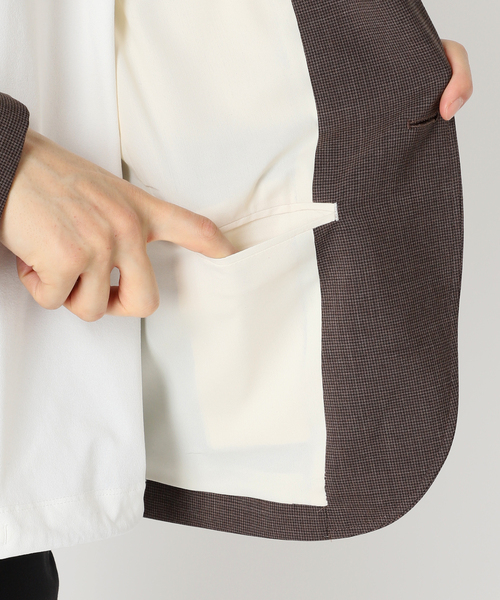 417 EDIFICE(フォーワンセブンエディフィス)の「【MOONLIGHT CLOTHING】HOUNDSTOOTH JACKET(テーラードジャケット・メンズ・ブラウン・36/38/40/42)」の17枚目の写真
