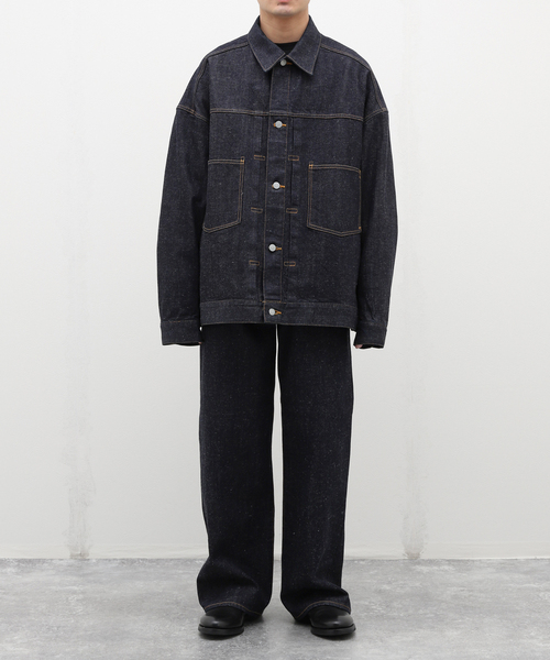 EDIFICE(エディフィス)の「【MARKAWARE / マーカウェア】MIINER JACKET(デニムジャケット・メンズ・ネイビー・2/3)」の4枚目の写真