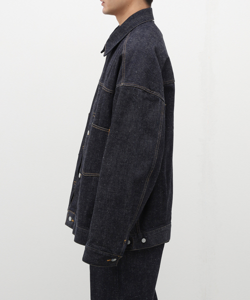 EDIFICE(エディフィス)の「【MARKAWARE / マーカウェア】MIINER JACKET(デニムジャケット・メンズ・ネイビー・2/3)」の5枚目の写真