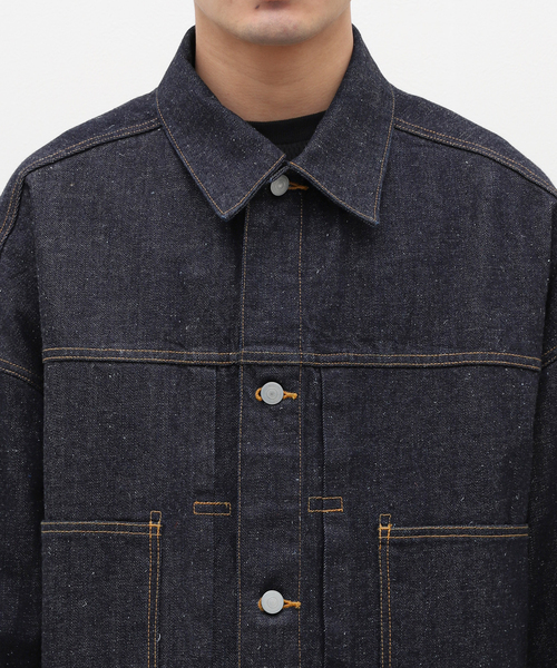 EDIFICE(エディフィス)の「【MARKAWARE / マーカウェア】MIINER JACKET(デニムジャケット・メンズ・ネイビー・2/3)」の2枚目の写真