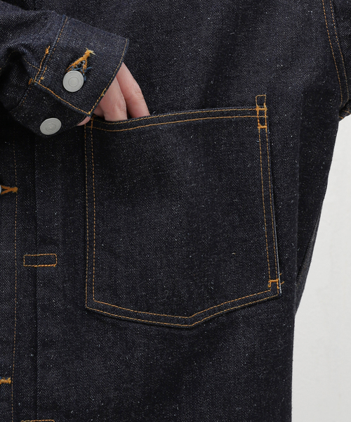 EDIFICE(エディフィス)の「【MARKAWARE / マーカウェア】MIINER JACKET(デニムジャケット・メンズ・ネイビー・2/3)」の9枚目の写真