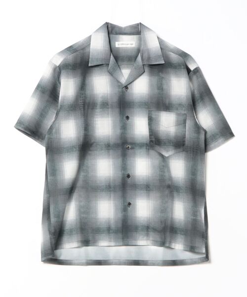 le cercle ADAM ET ROPE'(ルセルクルアダムエロペ)の「【mens】ドビーメッシュオンブレチェックシャツ(シャツ/ブラウス・メンズ・ブルー系その他/ホワイト系その他/ブラウン・M)」の1枚目の写真