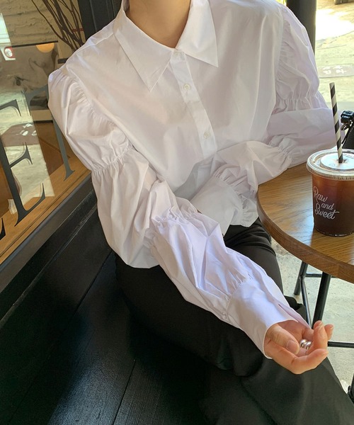 HALEY PESCA(ヘーリーペスカ)の「HALEY PESCA/ボリュームスリーブデザインシャツ(シャツ/ブラウス・レディース・ホワイト・SMALL/MEDIUM/LARGE/X-LARGE)」の9枚目の写真