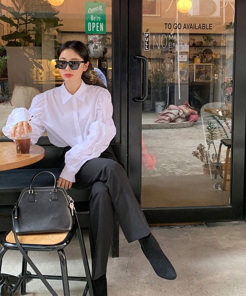 HALEY PESCA(ヘーリーペスカ)の「HALEY PESCA/ボリュームスリーブデザインシャツ(シャツ/ブラウス・レディース・ホワイト・SMALL/MEDIUM/LARGE/X-LARGE)」の8枚目の写真