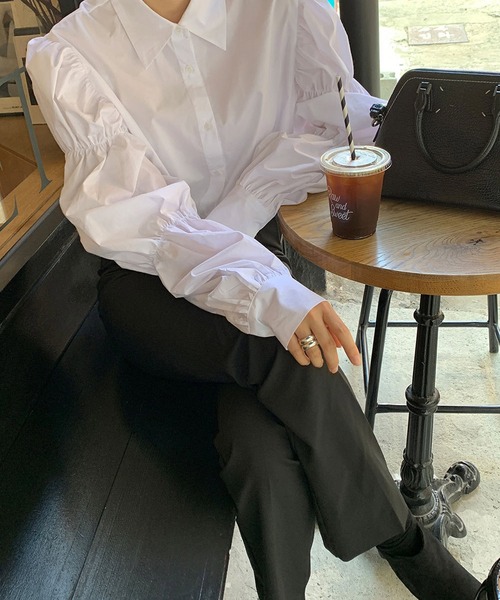 HALEY PESCA(ヘーリーペスカ)の「HALEY PESCA/ボリュームスリーブデザインシャツ(シャツ/ブラウス・レディース・ホワイト・SMALL/MEDIUM/LARGE/X-LARGE)」の7枚目の写真