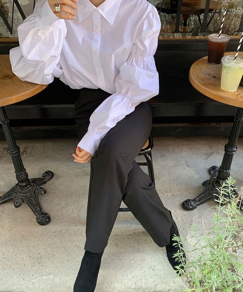 HALEY PESCA(ヘーリーペスカ)の「HALEY PESCA/ボリュームスリーブデザインシャツ(シャツ/ブラウス・レディース・ホワイト・SMALL/MEDIUM/LARGE/X-LARGE)」の4枚目の写真