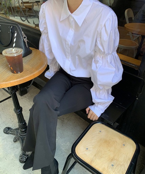 HALEY PESCA(ヘーリーペスカ)の「HALEY PESCA/ボリュームスリーブデザインシャツ(シャツ/ブラウス・レディース・ホワイト・SMALL/MEDIUM/LARGE/X-LARGE)」の10枚目の写真