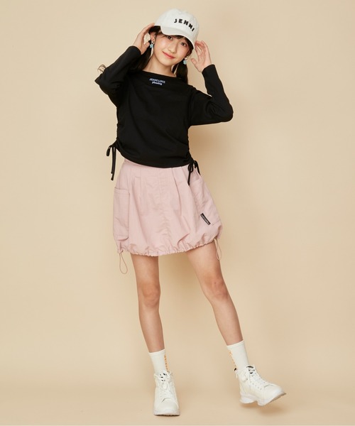 JENNI love（ジェニィラブ）の「前あきレイヤード風ロンT（T