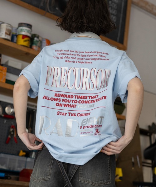 PBLIM（ページボーイリム）の「PBLIM/ポスターグラフィックT（Tシャツ/カットソー・レディース・オフホワイト/ブルー/ブラック・MEDIUM/LARGE）」の3枚目の写真