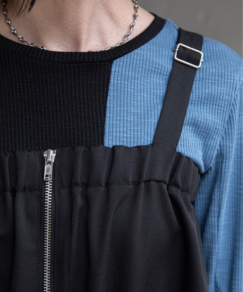 VACANCY(ヴァカンシー)の「フロントZIPベアオールインワン(サロペット/オーバーオール・レディース・ブラック/グレー・MEDIUM/LARGE)」の19枚目の写真