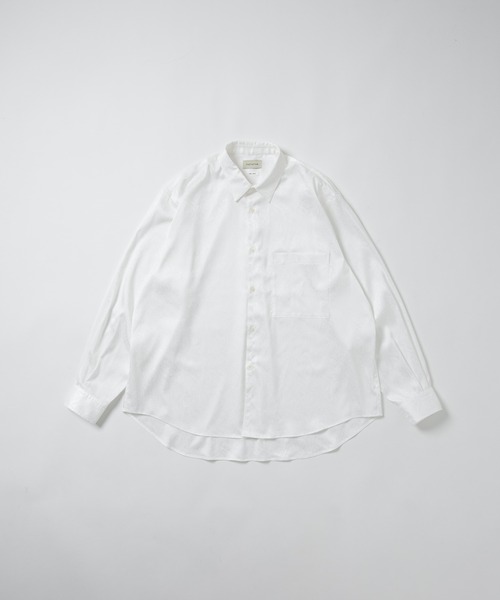 FACTOTUM(ファクトタム)の「【FACTOTUM】JAQラウンドヘムシャツ(シャツ/ブラウス・メンズ・ブラック/ホワイト・46/48/44)」の3枚目の写真