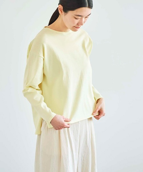 HAU(ハウ)の「ニットトップス homme(ニット/セーター・レディース・ブラック/ライトグレー/サックスブルー/アイボリー/ブラウン/チャコールグレー/イエロー/ホワイト・ONE SIZE/MEDIUM)」の8枚目の写真