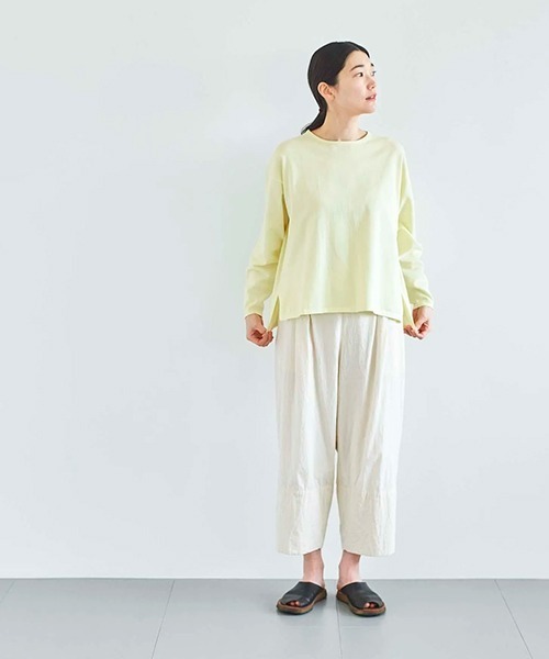 HAU(ハウ)の「ニットトップス homme(ニット/セーター・レディース・ブラック/ライトグレー/サックスブルー/アイボリー/ブラウン/チャコールグレー/イエロー/ホワイト・ONE SIZE/MEDIUM)」の13枚目の写真