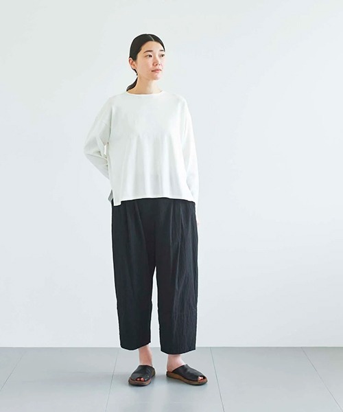 HAU(ハウ)の「ニットトップス homme(ニット/セーター・レディース・ブラック/ライトグレー/サックスブルー/アイボリー/ブラウン/チャコールグレー/イエロー/ホワイト・ONE SIZE/MEDIUM)」の20枚目の写真
