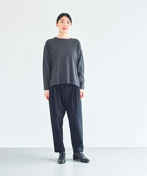 HAU(ハウ)の「ニットトップス homme(ニット/セーター・レディース・ブラック/ライトグレー/サックスブルー/アイボリー/ブラウン/チャコールグレー/イエロー/ホワイト・ONE SIZE/MEDIUM)」の22枚目の写真