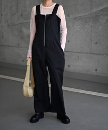 黒いサロペット サロペット/オーバーオール（ブラック/黒色系）ファッション通販