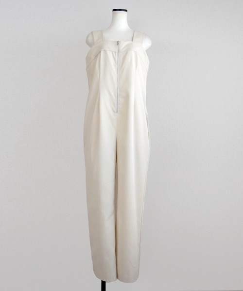 Marient（マリエント）の「センタージップツイルサロペット（サロペット/オーバーオール・レディース・ブラック/アイボリー・FREE）」の21枚目の写真