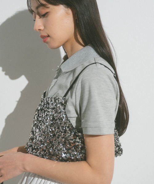 VANNIE U（ヴァニーユー）の「スパンコールビスチェ（キャミソール・レディース・その他/シルバー・FREE）」の10枚目の写真
