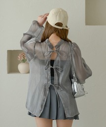 Ambre Neige | ２ｗａｙラメシアーリボンブラウス／WEB/EC限定(シャツ/ブラウス)