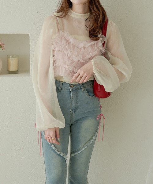 Ambre Neige（アンブルネージュ）の「2way glitter sheer ribbon