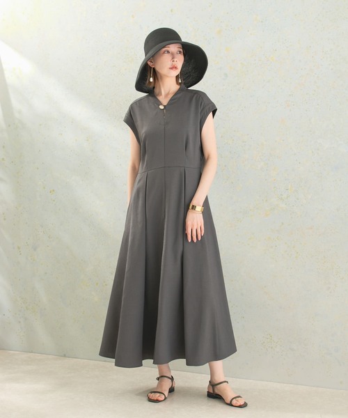 美品アーバンリサーチロッソ上品きれい色リネンウエストリボンワンピース♪ URBAN RESEARCH ROSSO WOMEN（アーバンリサーチ ロッソ）の