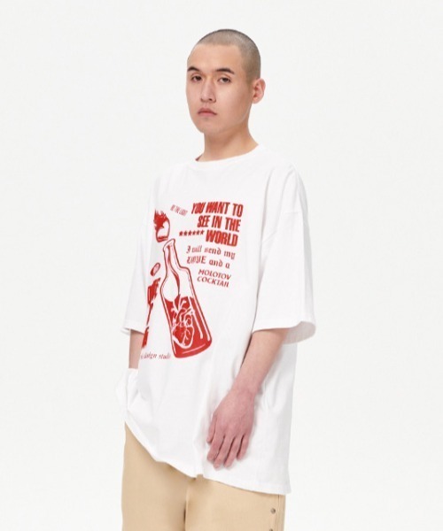 『mahagrid/マハグリッド』 COCKTAIL TEE/カクテル Tシャツ（Tシャツ/カットソー）｜MAHAGRID（マハグリッド） 6,490円