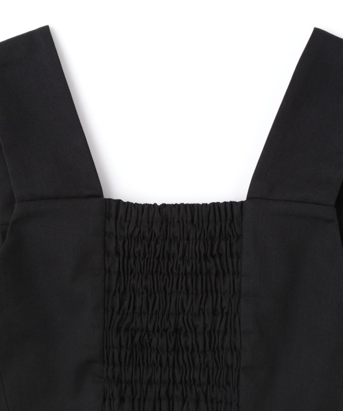 MECRE(メクル)の「フロントボタンツイルビスチェ(ベスト・レディース・ブラック/グレー・FREE)」の5枚目の写真