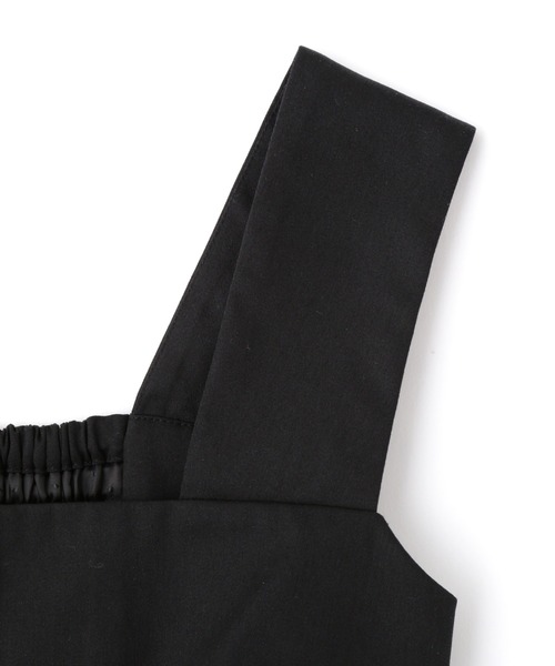 MECRE(メクル)の「フロントボタンツイルビスチェ(ベスト・レディース・ブラック/グレー・FREE)」の6枚目の写真