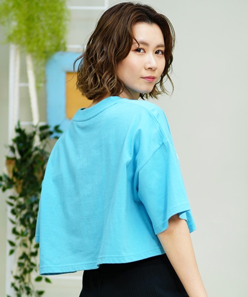 ROXY(ロキシー)の「ROXY/ロキシー 半袖Tシャツ ブランドロゴ ショート丈/クロップ丈 RST242627T(Tシャツ/カットソー・レディース・ホワイト/サンドベージュ/ターコイズブルー・L/M)」の16枚目の写真