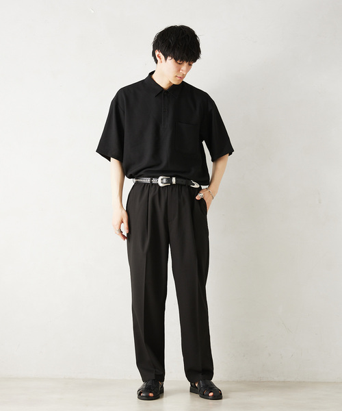 JOURNAL STANDARD relume（ジャーナルスタンダード　レリューム）の「TECH メランジ イージースラックス（スラックス・メンズ・ライトグレー/ブラック/ベージュ系その他/オリーブ・LARGE/MEDIUM/SMALL）」の5枚目の写真