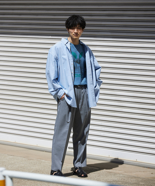 JOURNAL STANDARD relume（ジャーナルスタンダード　レリューム）の「TECH メランジ イージースラックス（スラックス・メンズ・ライトグレー/ブラック/ベージュ系その他/オリーブ・LARGE/MEDIUM/SMALL）」の6枚目の写真